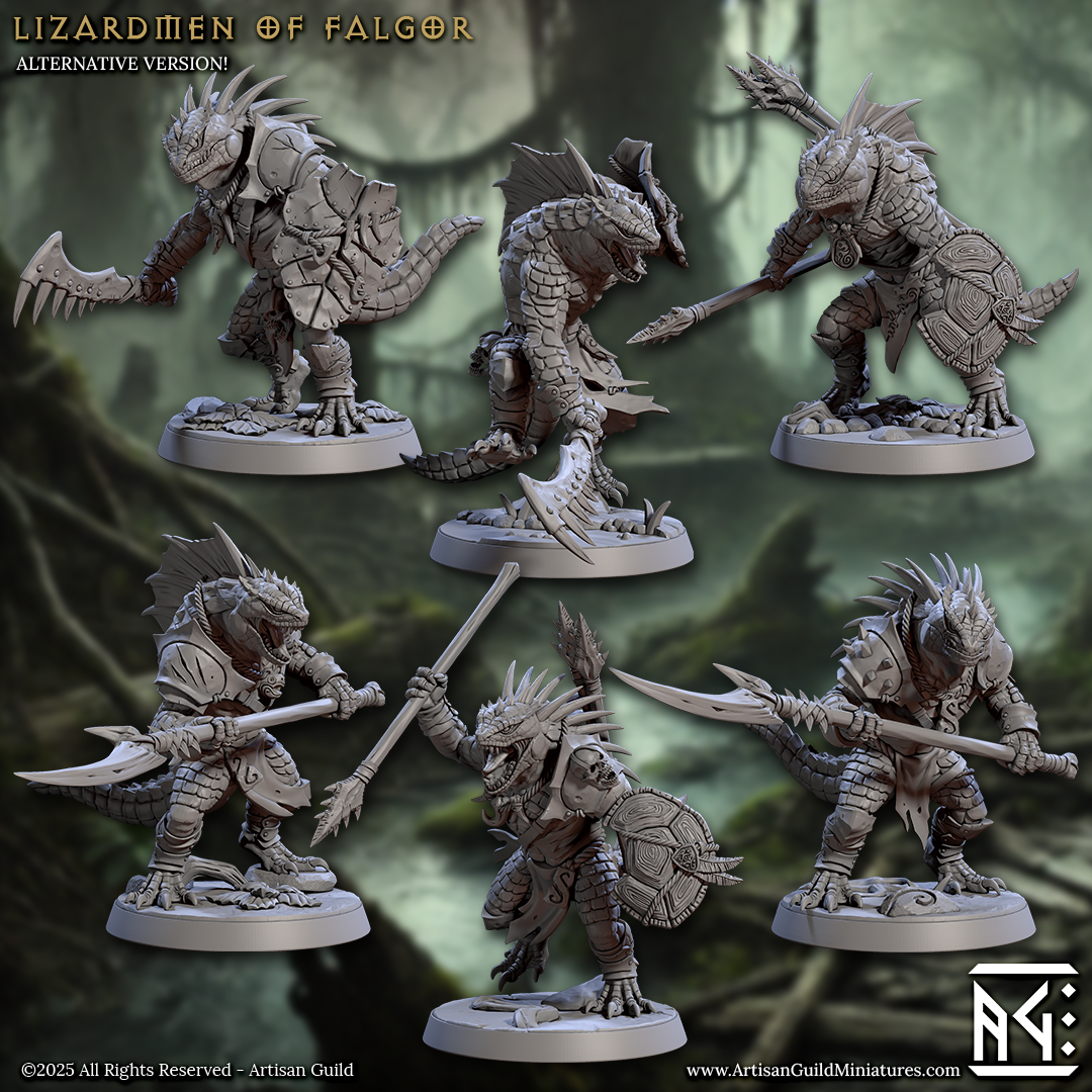 Lizardmen of Falgor's Swamp Set 74 (Artisan Guild)