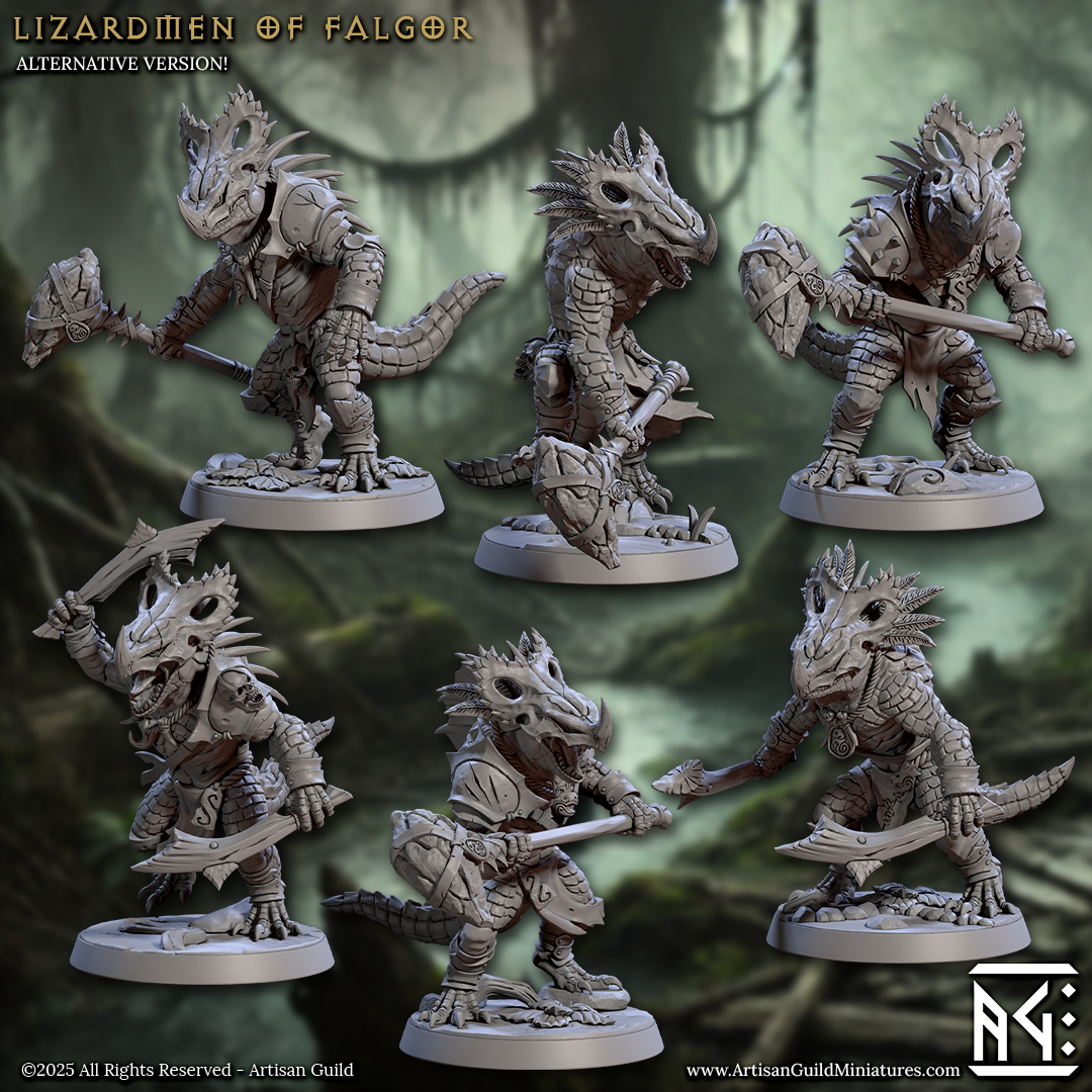 Lizardmen of Falgor's Swamp Set 74 (Artisan Guild)