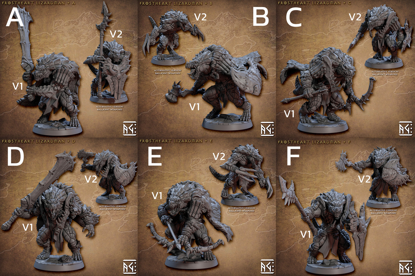 Frostheart Lizardmen Set 45 (Artisan Guild)