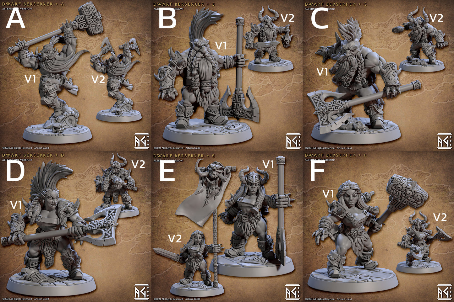 Dwarf Berserkers Set 60 (Artisan Guild)