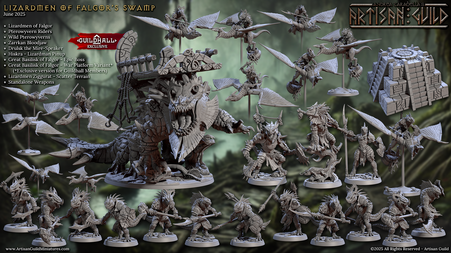 Lizardmen of Falgor's Swamp Set 74 (Artisan Guild)