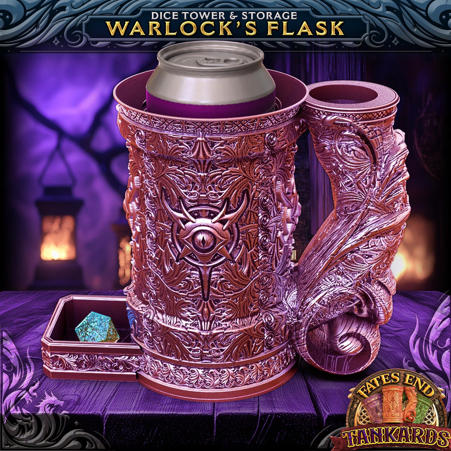 Warlock DiceTower & Flask (Fates End)
