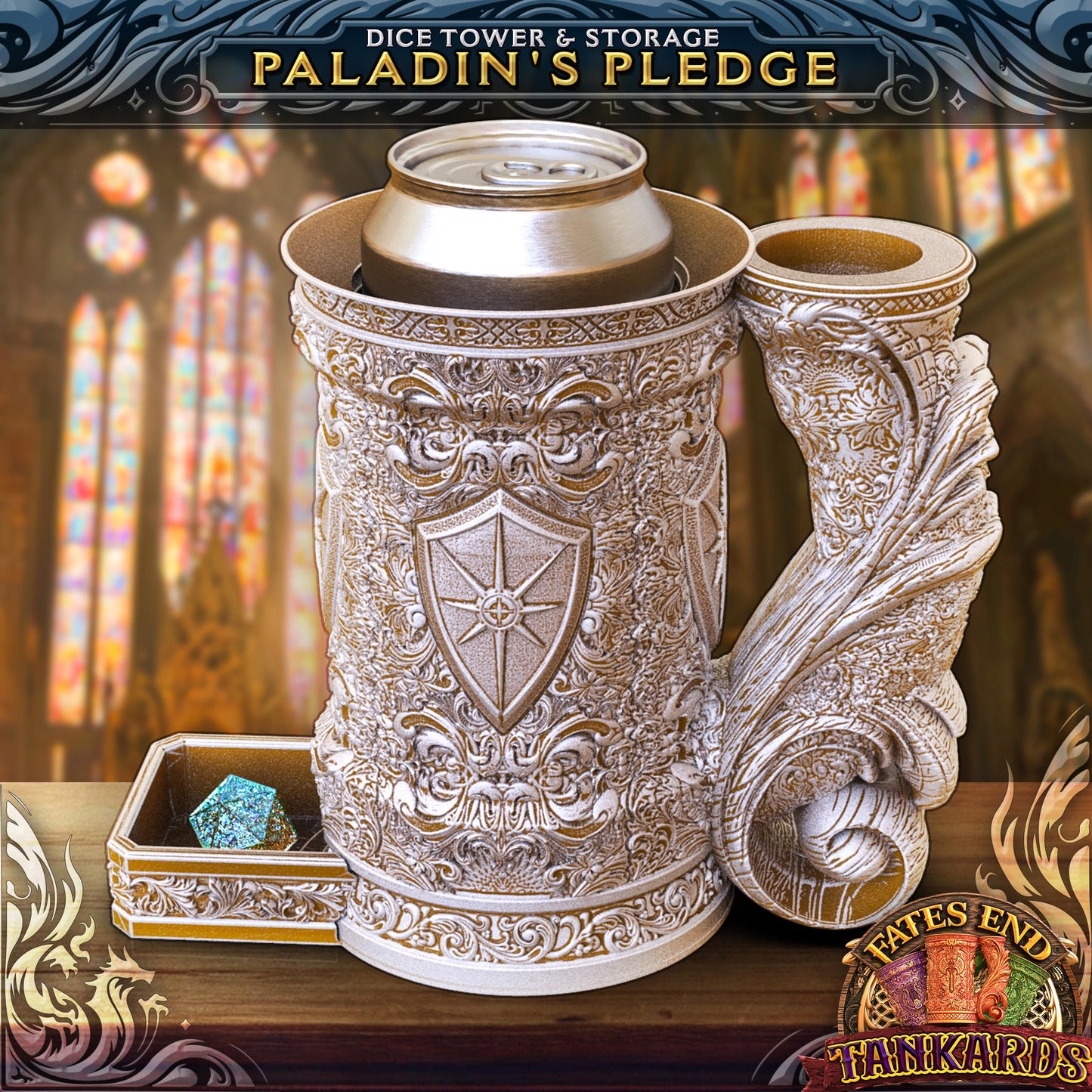 Paladin DiceTower & Flask (Fates End)