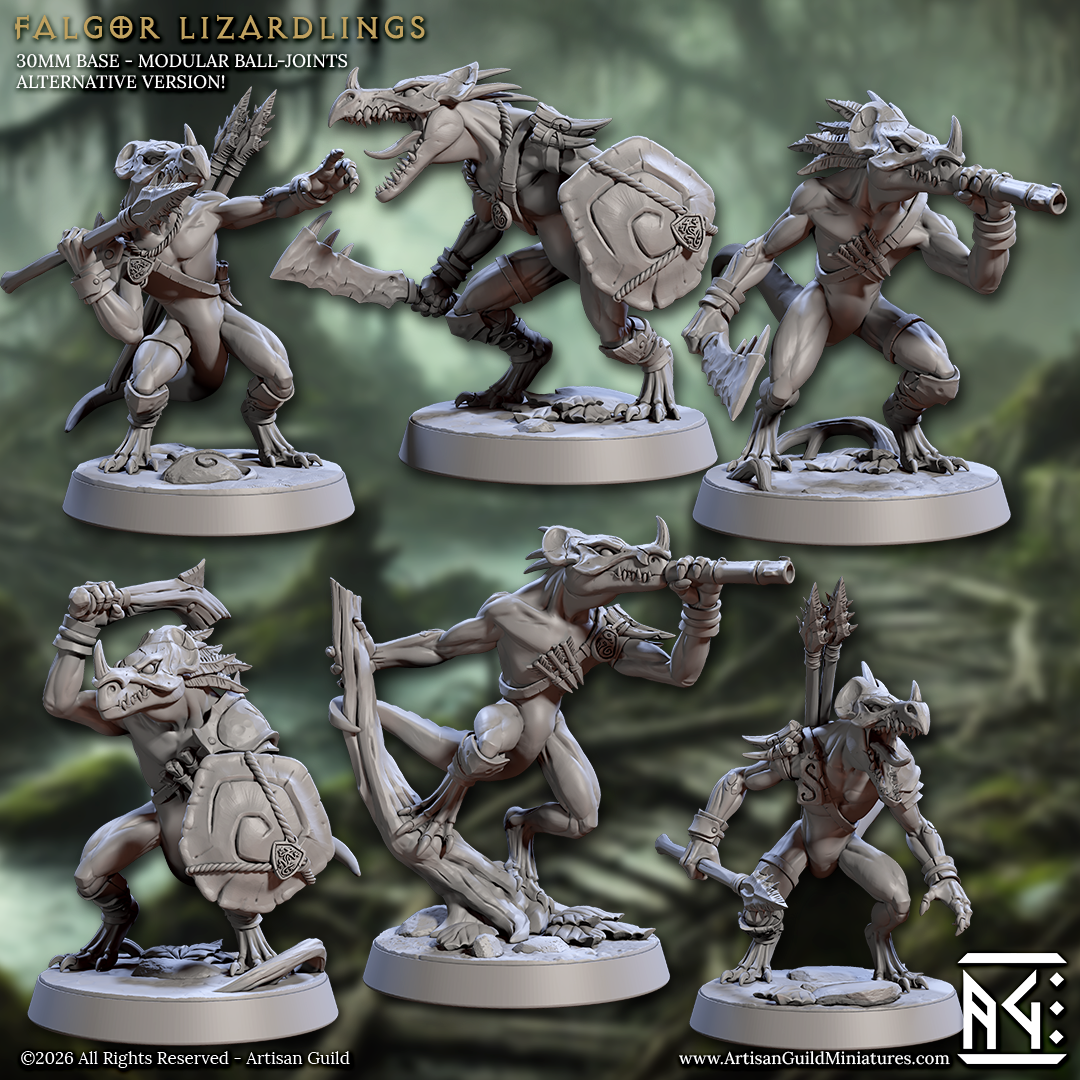 Lizardmen of Falgor's Swamp II - Set 86 (Artisan Guild)