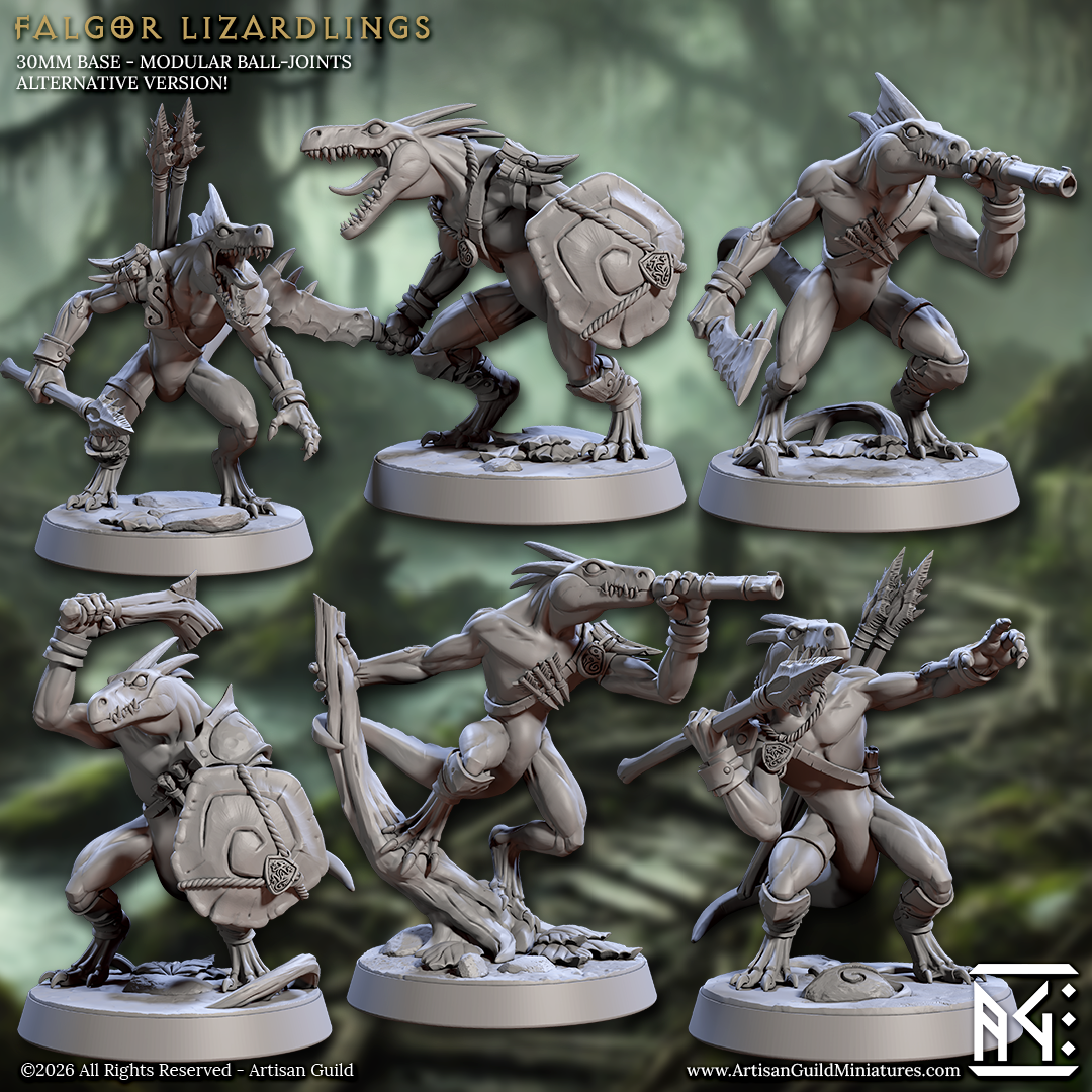 Lizardmen of Falgor's Swamp II - Set 86 (Artisan Guild)