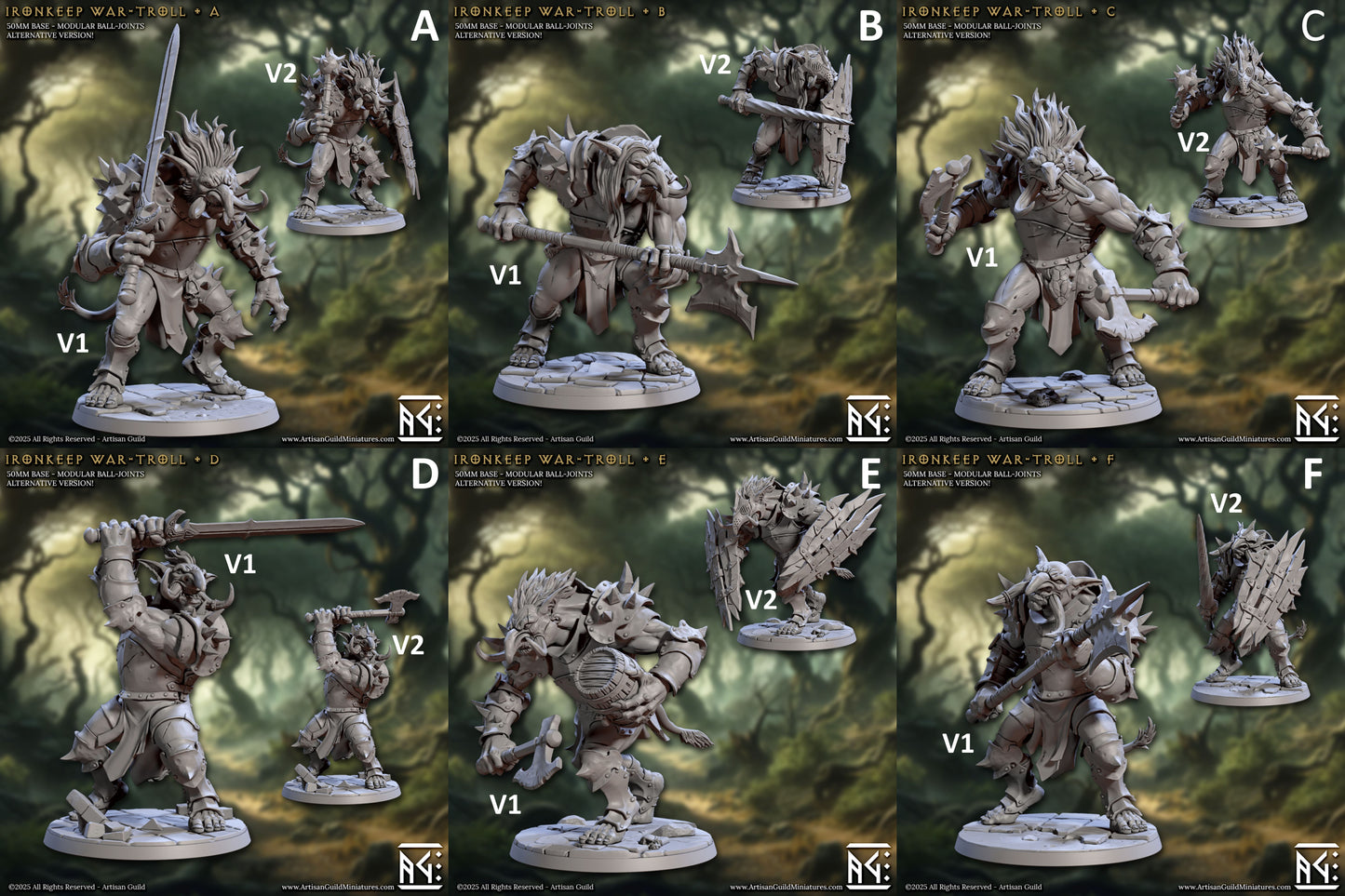 Ironkeep Wartrolls Set 79 (Artisan Guild)