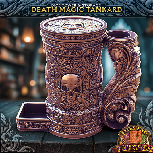 Death Magic DiceTower & Flask (Fates End)
