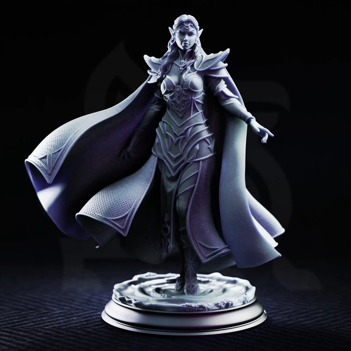 Schism of the Drow, Rollenspiel-Miniatur von DM Stash – Rückseite