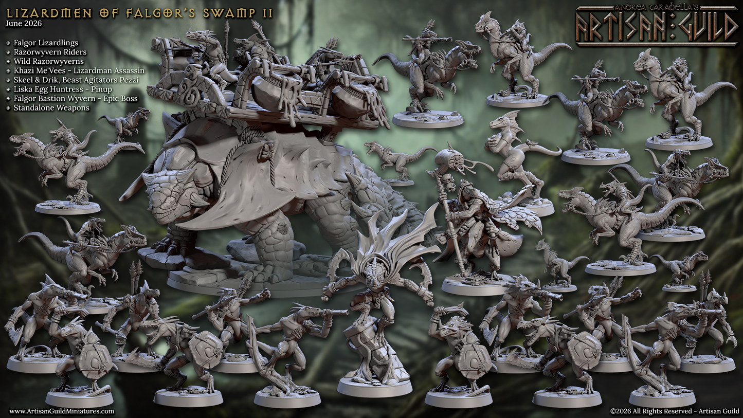 Lizardmen of Falgor's Swamp II - Set 86 (Artisan Guild)