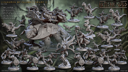 Lizardmen of Falgor's Swamp II - Set 86 (Artisan Guild)