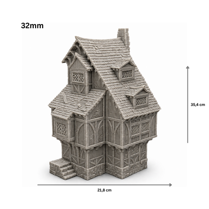Medieval House Damaged Roof