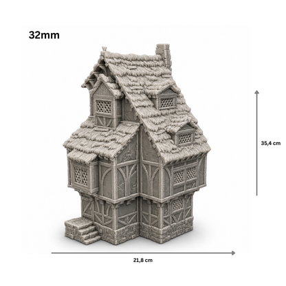 Medieval House Thatched Roof