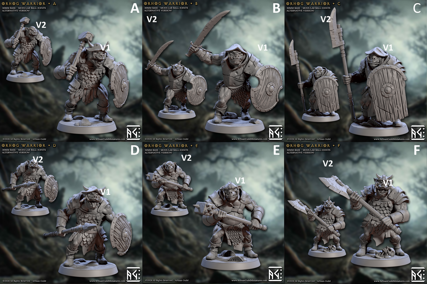 Orhogs The Pig Orc Warband - Set 85 (Artisan Guild)