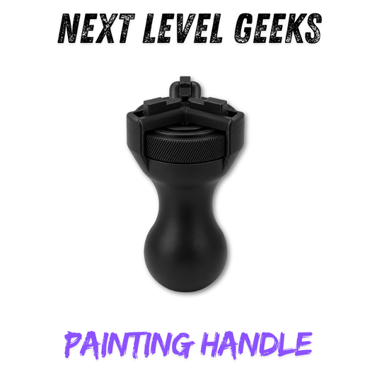 Painting Handle, Miniaturen-Halter zum Bemalen – Frontansicht