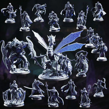 Schism of the Drow, Rollenspiel-Miniatur von DM Stash – Frontansicht