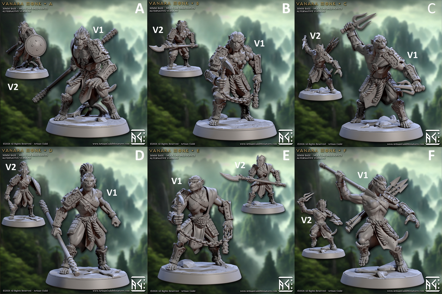 Legend of the Vanara Monks Set 83 (Artisan Guild)