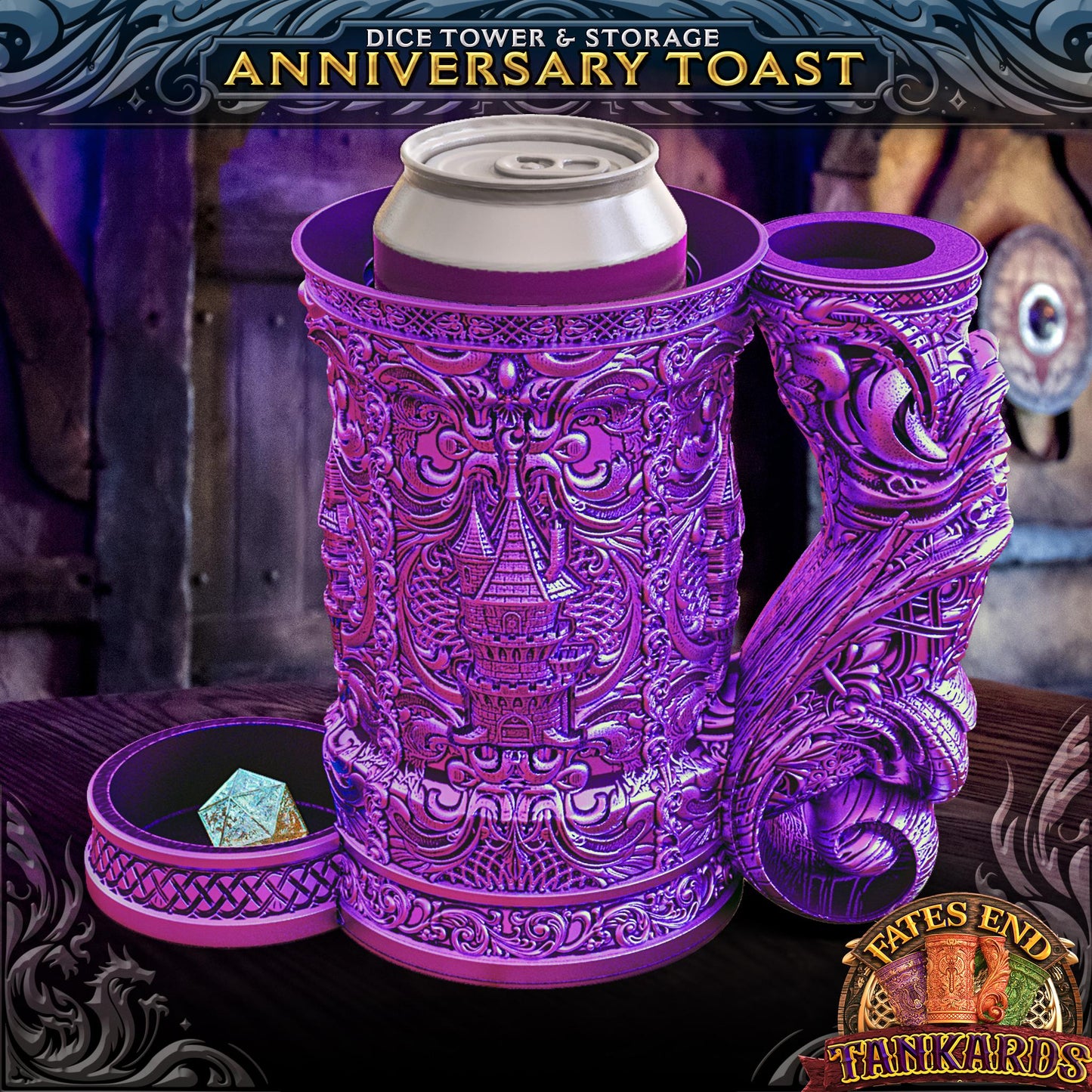 Wizard Tower DiceTower & Flask (Fates End)