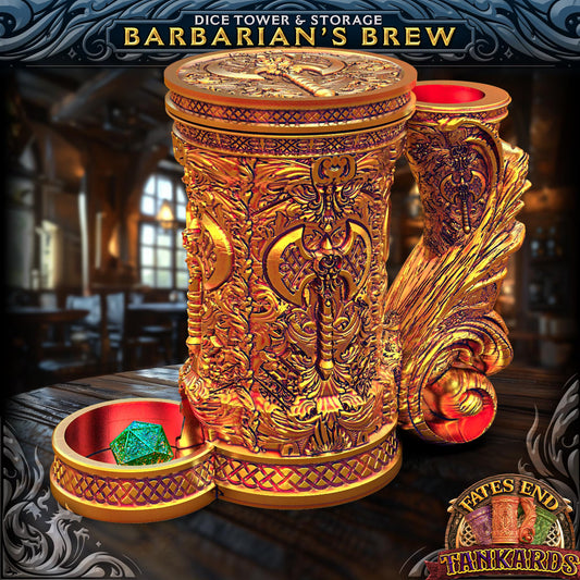 Barbarian DiceTower & Flask (Fates End)